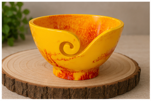 Handmade Resin Yarn <b>Bowl</b> Crackle Glaze Finish Other Pattern Modern Design Portable Crochet Thread <b>Knitting</b> Storage Home Decor - Product Image 4