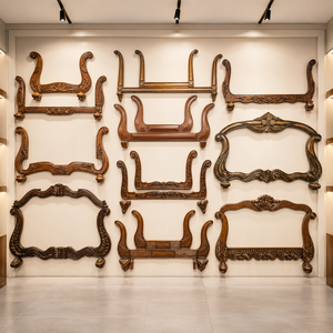 Antique Style Solid <b>Wood</b> <b>Sofa</b> Front Rail Side <b>Frame</b> Decorative Trim Exposed <b>Wood</b> Luxury Furniture Parts OEM Factory - Product Image 5