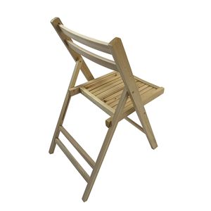 Set di 4 Sedie Pieghevoli in Legno con Doghe, Stile Speciale Pieghevole, Mobili Durevoli ed Eleganti - Product Image 6