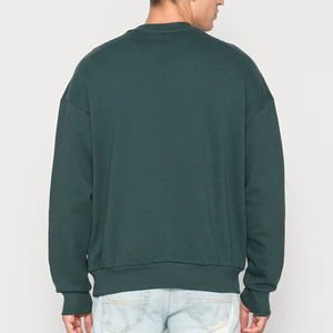 เสื้อสเวตเชิ้ตคอกลมคุณภาพสูง 100% ผ้าฝ้าย สำหรับผู้ชาย ขายส่ง แบบสั่งทำพิเศษ ทรงโอเวอร์ไซส์ ไหล่ตก แขนยาว เสื้อพูลโอเวอร์แบบพื้นฐาน - Product Image 2