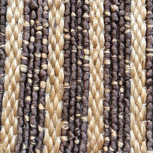 Personalized Braided Jute Rug – Hand-Knitted Loop Design, Golden Brown - Product Image 3