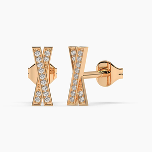 Trendy 14KT Gold IGI Certified Lab <b>Diamond</b> <b>Dangle</b> <b>Earrings</b> Women's Luxury Engagement Wedding Anniversary Fashion Jewelry - Product Image 2