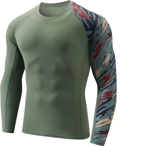 Rashguard Homme Manches Longues 2026 en Spandex/Polyester Haute Qualité - Protection UV Séchage Rapide Anti-Frottement - Pour Sport & Fitness - Product Image 2