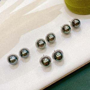 Pendientes de Plata de Ley S925 con Perlas de Agua Dulce, Elegantes y Exquisitos, Estilo Pestaña, Pendientes de Perlas Brillantes - Product Image 2