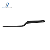 Pince de plats professionnel de 14 cm en acier inoxydable antiadhésif, outil de garniture culinaire de précision pour la cuisine