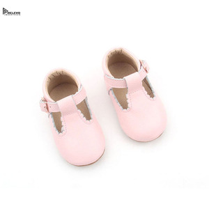 Chaussures en cuir rose bébé de qualité supérieure, semelle souple, chaussures pour nourrissons et tout-petits, légères et confortables, premières chaussures de marche pour filles et garçons - Product Image 1