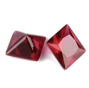 Cristal de verre rouge rubis cultivé en laboratoire, imitation synthétique nano, en vrac, en promotion - Product Image 4