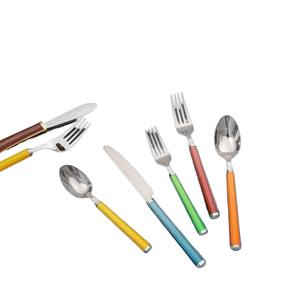 Juego de Cubiertos de Acero Inoxidable con Acabado Espejo de Lujo y Mango de Resina Resistente para una Cena Moderna - Product Image 2