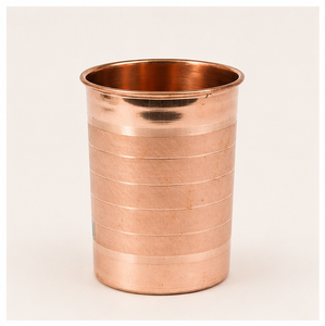 Pure <b>Copper</b> Water Glass Tumbler Eco-Friendly Metal Drinkware with Polished Hammered Design for Home and Office Use - Product Image 5