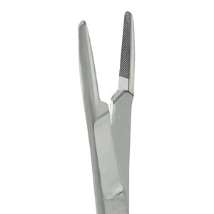 Needle Holder with Tungsten Carbide Premium Quality Needle <b>Driver</b> with Scissors Cutting Edges Locking Ophthalmic Instruments - Product Image 5
