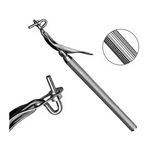 Instrumento dental manual de relleno de un solo extremo de 1 mm, de acero inoxidable alemán de precisión, para amalgama y composite. - Product Image 1