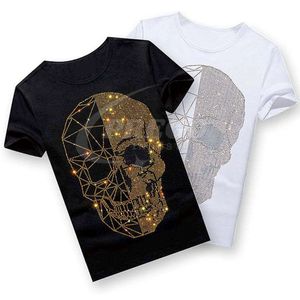 เสื้อยืดผู้ชายคุณภาพสูงแบบใหม่ ตกแต่งด้วยคริสตัลสั่งทำพิเศษ สำหรับฤดูร้อน ผ้าฝ้าย 100% ระบายอากาศได้ดี แห้งเร็ว สวมใส่สบาย - Product Image 6