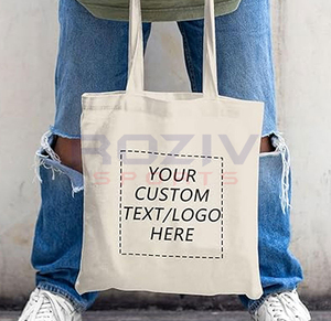 Bolsas de Compras de Alta Calidad con Asa Superior, 100% Algodón, Ligeras, con Logotipo y Diseño Personalizados, para Uso en Exteriores - Product Image 3