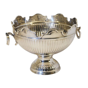 Bol à punch de qualité supérieure, plaqué argent, avec poignées en forme de tête de lion, refroidisseur à champagne et vin pour bar, au meilleur prix - Product Image 6