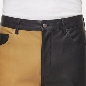 Male Genuine Leather Oversize Pants Custom Made <b>Men</b> loose Leather Pants Wholesale <b>Men's</b> <b>baggy</b> Leather Motorcycle <b>Trousers</b> - Product Image 4