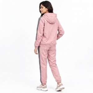 <b>Women</b> Winter Hooded Solid Windbreaker Tracksuit Sportswear <b>Lightweight</b> Training Running Fitness Premium Wind Resistant <b>Jacket</b> - Product Image 5