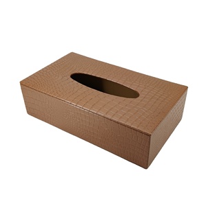 Animal Print Leather Tissue Boxes Napkin Holder Storage Cover <b>Stand</b> <b>Table</b> Decoration Hotel Lounge Custom Logo Dinner <b>Dressing</b> - Product Image 1