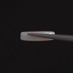 Opale blanche naturelle, pierre précieuse en vrac, 7,8 carats, taille ovale, 17,5x12mm, certifiée IGI, vente en gros, fabrication de bijoux, sertissage de bague sur mesure - Product Image 2