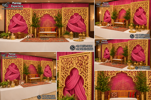 แผงโค้งมหราบสไตล์พระราชวังมุกุฎเกลางสำหรับงานแต่งงานแบบอิสลาม - Product Image 6