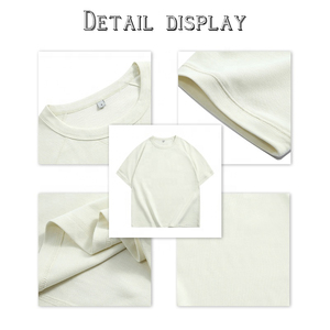 เสื้อยืดคอตตอน 100% คุณภาพสูง ปี 2026 ขายส่ง น้ำหนัก 250gsm ทรงโอเวอร์ไซส์ สกรีนโลโก้ตามสั่ง เสื้อยืดหนาน้ำหนักมากสำหรับผู้ชาย - Product Image 4