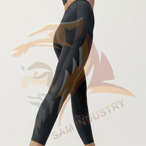 Leggings de fitness ajustés pour femmes, design très populaire, vêtements de sport actifs, leggings de yoga personnalisés avec étiquette privée - Product Image 5