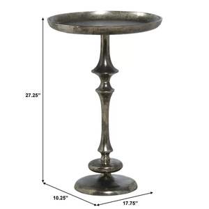 Mesa Auxiliar de Metal con Acabado Noble que Complementa Asientos de Lujo y Brinda una Superficie Estable - Product Image 3