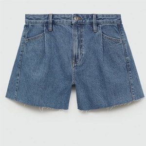Shorts de Mezclilla de Cintura Alta para Mujer, con Dobladillo Deshilachado, Casuales, para Uso Diario en Verano, Producción Personalizada con Etiqueta Privada, Shorts de Mezclilla Premium para Mujer - Product Image 1