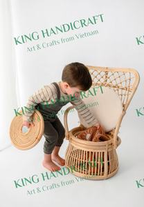 Hot <b>sale</b> of Handmade Eco-Friendly Rattan Kids <b>Chair</b> with Comfortable Backrest Durable Natural Weave <b>for</b> Indoor and Outdoor Use - Product Image 6