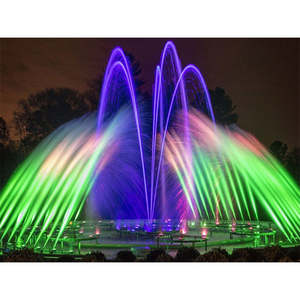 Fontaines et décorations de jardin modernes Horticlub pour l'extérieur avec jets d'eau dansants musicaux et lumières LED, durée de vie supérieure à 10 ans - Product Image 1