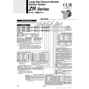 Modèle de module de vide industriel de grande taille SMC Pneumatics ZR120S2-K15MZ-EC - Product Image 3