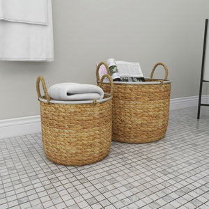 ตะกร้าสานใส่ของตกแต่งหญ้าทะเลธรรมชาติสำหรับตกแต่งบ้าน - Product Image 2