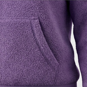 Custom Unisex Sherpa Fleece Oversized Plus Size Pullover Hoodie Print Embroidery Men Women Activewear Casual Clothing - Product Image 5