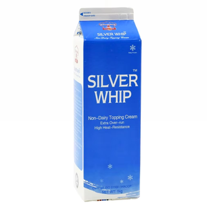 Fabricant de qualité professionnelle exportant OEM/ODM, crème non laitière HALAL, crème de garniture non laitière Silverwhip 1KG, fournisseur - Product Image 1