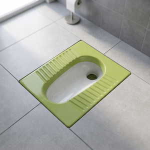 Elegant White Scandinavian Design <b>Ceramic</b> Squatting <b>Pan</b> Orissa WC Toilet Floor Mount Porcelain Sanitary Ware - Product Image 3