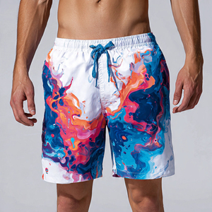 Swimming <b>Trunks</b> <b>Men's</b> Beach Shorts 100% Polyester Sublimation Swim Beach Wear Shorts <b>Men</b> Drawstring Beach Swim Shorts <b>Mens</b> - Product Image 4
