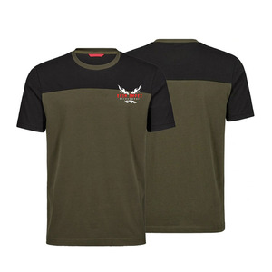 Camiseta Ekin Impex para Hombre, Diseño de Bloques de Color en Contraste, Manga Corta, Cuello Redondo, Estilo Urbano, Corte Regular, Jersey de Algodón con Estampado - Product Image 1