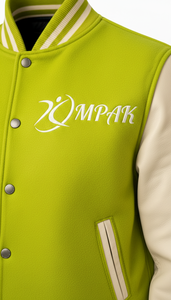 Streetwear de style américain avec manches en cuir, broderies et patchs, vêtements d'extérieur tendance haut de gamme universitaires - Product Image 4