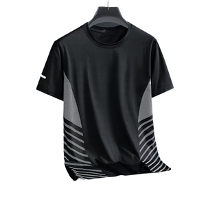 เสื้อยืดผู้ชาย พรีเมียม ผ้าฟลีซ แห้งเร็ว สำหรับออกกำลังกาย ผู้ผลิต OEM โรงงาน ผู้ค้าส่ง ผู้จัดจำหน่าย ปากีสถาน - Product Image 2