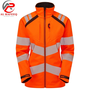 Chaqueta Softshell de Alta Visibilidad, Calidad Premium, Impermeable, de Poliéster, Ropa de Trabajo de Seguridad con Logotipo Personalizable, Cierre 2026 - Product Image 4
