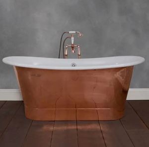 Luxury <b>Bath</b> Tub Hammered Skirted Base Free Standing Hot Selling for Bathroom Use - Product Image 1