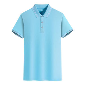 Camiseta de Algodón Piqué de Alta Calidad Personalizada para Hombre y Mujer, Estampado Sólido, Secado Rápido, Manga Corta, Uniforme de Oficina, Trabajo - Product Image 1