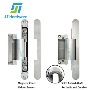 180 grados 3D resistente ajustable <span class=keywords><strong>de</strong></span> pared a <span class=keywords><strong>puerta</strong></span> bisagra oculta invisible oculta - Product Image 3