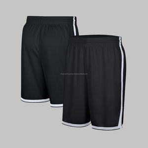 Pantalones cortos de baloncesto bordados al por mayor con secado rápido y características transpirables, conjuntos de talla grande con bolsillos - Product Image 5