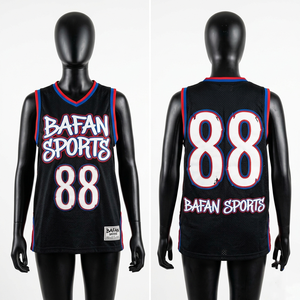 Women Basketball Jersey Black Blue <b>Red</b> 180 GSM Polyester Mesh Heat Sublimation Custom Logo Transfer Cotton - Product Image 1