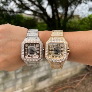 Splendide montre analogique à quartz pour homme avec strass, boîtier en cristal saphir, chronographe de luxe, mouvement ETA antique, 28 mm - Product Image 3