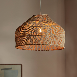 Lámpara Colgante de Ratán Estilo Bohemio, Lámpara Tejida para Dormitorio, Comedor, Isla de Cocina, Decoración del Hogar - Product Image 5