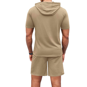 Premium Quality Custom Hoodie And Shorts <b>Set</b> Men's With Pullover Style Durable And Soft Fabric Sport And Causal Wear Shorts <b>Sets</b> - Product Image 6
