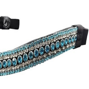 Banda de cejas de caballo con cristales brillantes decorativos de 5 filas, banda de cadena ostentosa de todos los tamaños - Product Image 6