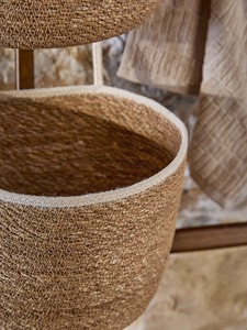 Juego de 3 cestas colgantes de algas marinas, cestas de almacenamiento hechas a mano, venta al por mayor, ecológicas, hechas en Vietnam - Product Image 4