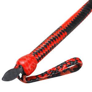 Látigo de equitación hecho a medida, ligero, con mango de agarre suave, látigo de cuero de vaca para caza, tipo Belly & Bolster. - Product Image 2